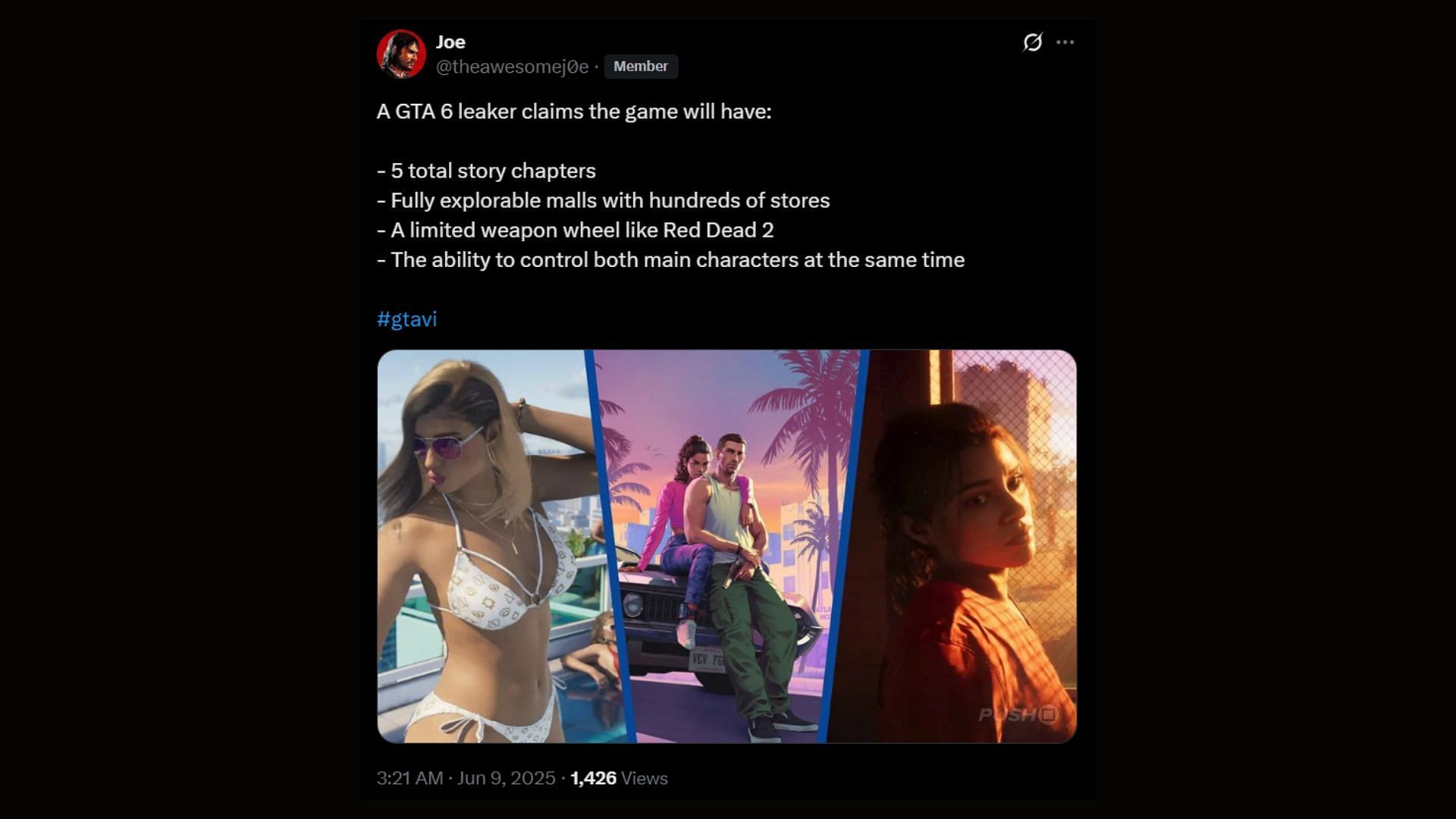 Rockstar may change the GTA series’ storytelling method (Image via X)